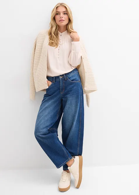 Dž&iacute;ny Ballon, Mid Waist, bonprix