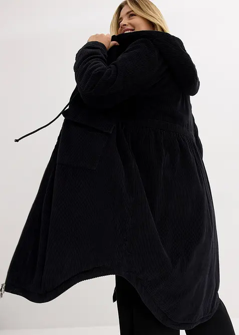 Man&scaron;estrov&yacute; kab&aacute;t s kapuc&iacute; s medv&iacute;dkov&yacute;m fl&iacute;sem, z čist&eacute; bavlny, bonprix