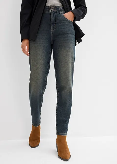 Mom dž&iacute;ny, High Waist, bonprix