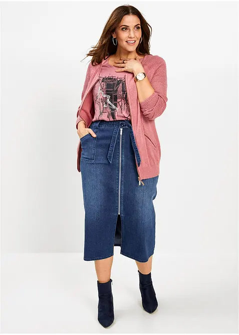 Jednoduch&yacute; kab&aacute;tek z jemn&eacute; pleteniny, bonprix