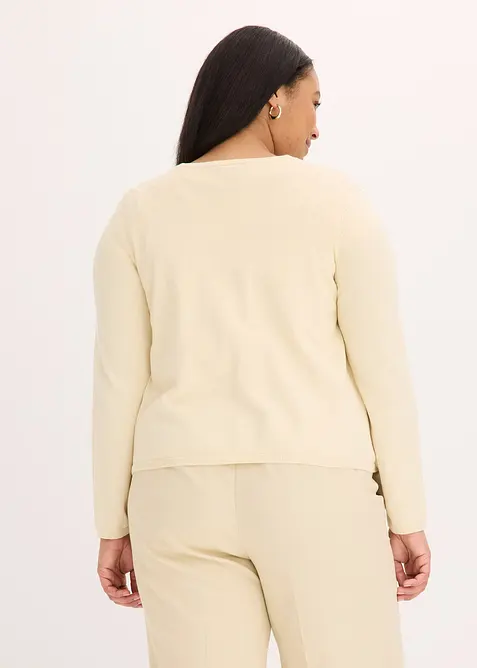 Jednoduch&yacute; kab&aacute;tek z jemn&eacute; pleteniny, bonprix