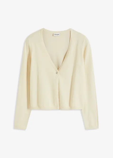 Jednoduch&yacute; kab&aacute;tek z jemn&eacute; pleteniny, bonprix