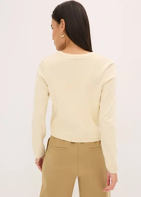 Jednoduch&yacute; kab&aacute;tek z jemn&eacute; pleteniny, bonprix