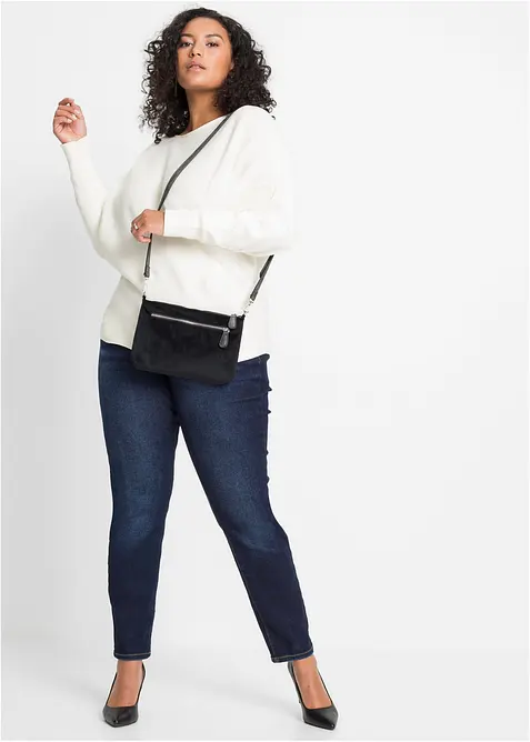 Oversized žebrovan&yacute; svetr, bonprix