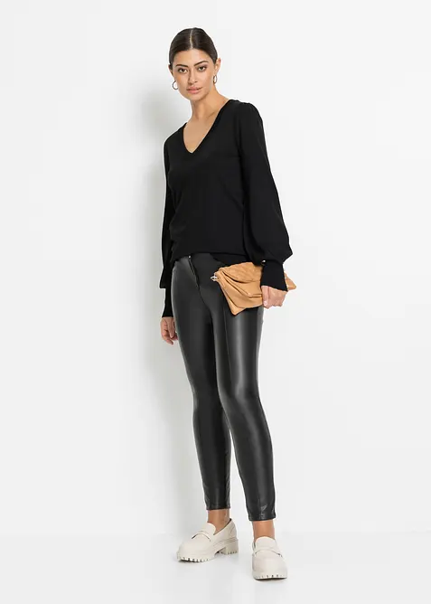 Svetr z jemn&eacute; pleteniny ze směsi s visk&oacute;zou, bonprix