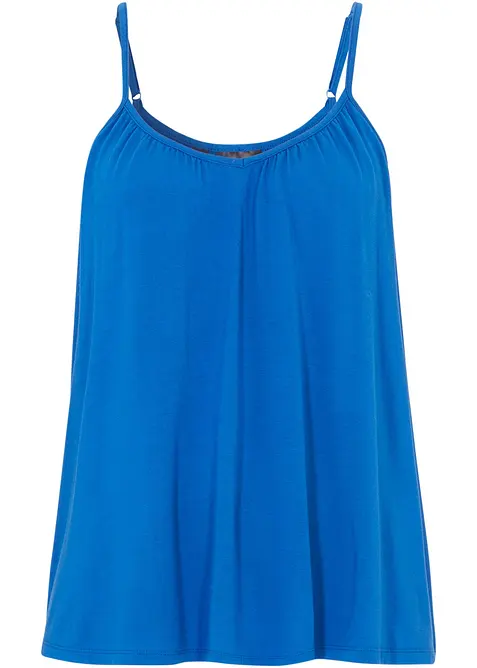 Top se &scaron;pagetov&yacute;mi ram&iacute;nky, ze spl&yacute;vav&eacute; visk&oacute;zy, bonprix