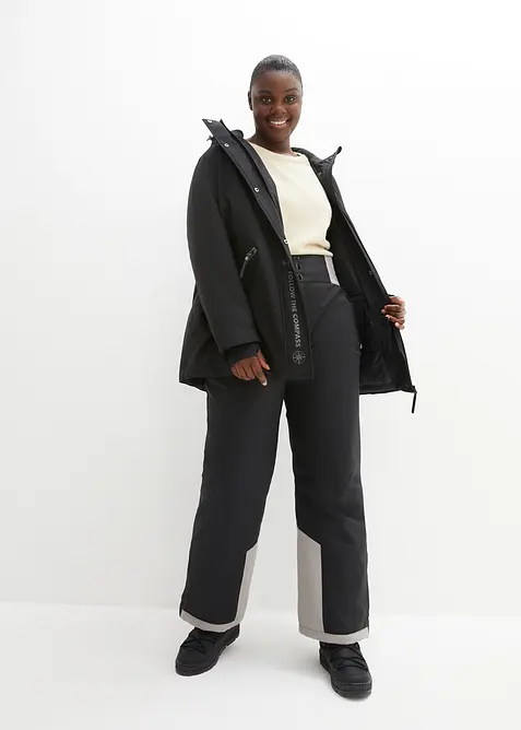 Funkčn&iacute; lyžařsk&eacute; kalhoty s pohodlnou vysokou pasovkou, nepromokav&eacute;, Straight, bonprix