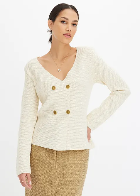 Pleten&yacute; blejzr, bonprix