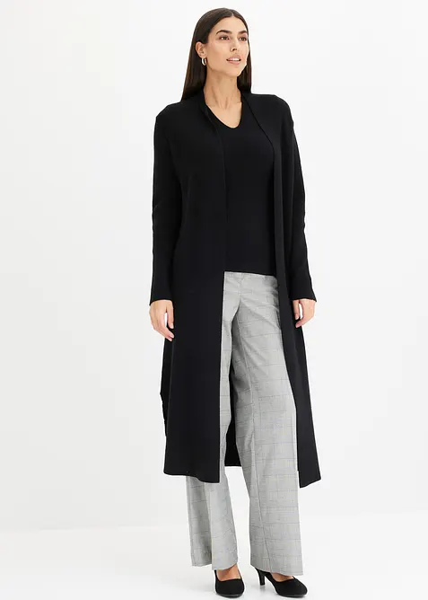 Dlouh&yacute; pleten&yacute; kab&aacute;tek s visk&oacute;zou, bonprix