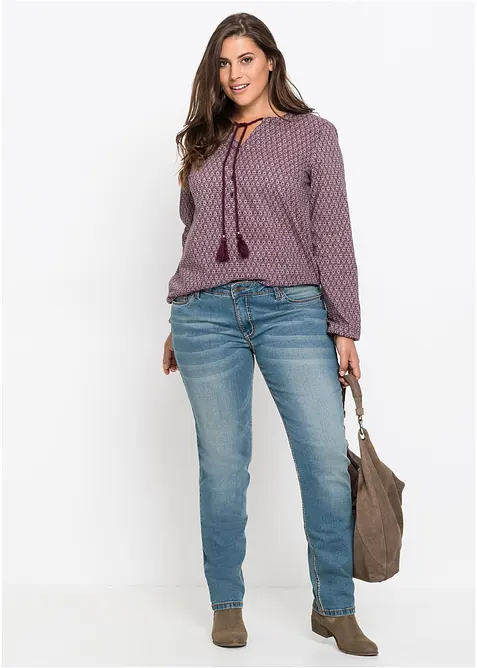 Authentic strečov&eacute; dž&iacute;ny, rovn&eacute;, bonprix