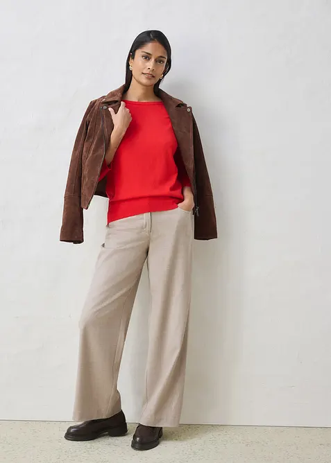 Svetr s pod&iacute;lem hedv&aacute;b&iacute;, bonprix