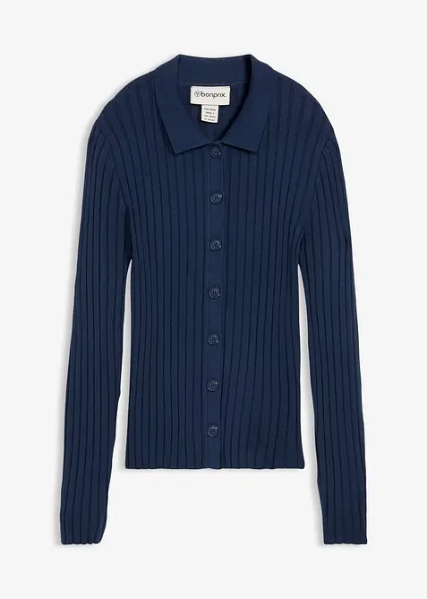 Žebrovan&yacute; pleten&yacute; kab&aacute;tek, bonprix