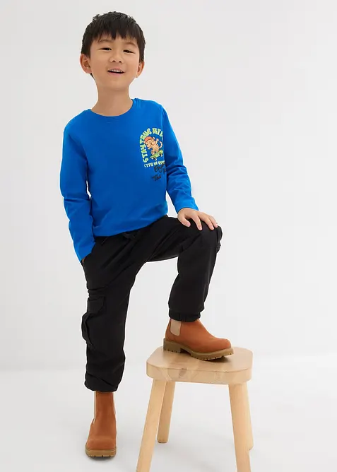 Triko s dlouh&yacute;m ruk&aacute;vem, z čist&eacute; organick&eacute; bavlny, bonprix