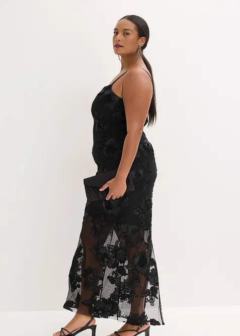 Maxi &scaron;aty s květinovou v&yacute;&scaron;ivkou, bonprix