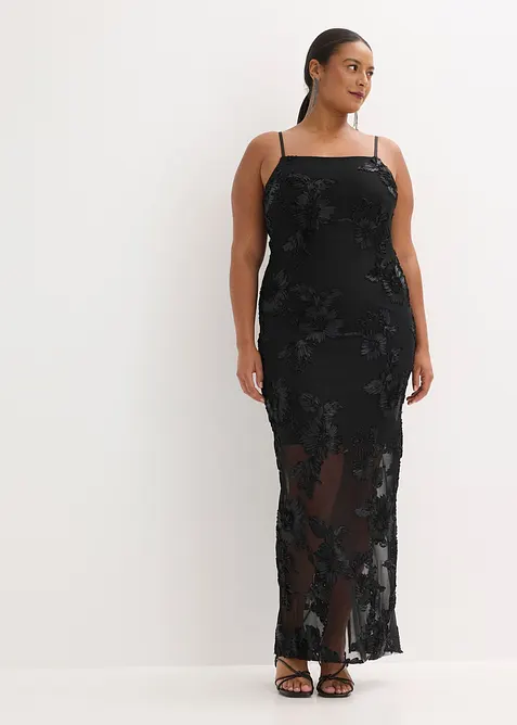 Maxi &scaron;aty s květinovou v&yacute;&scaron;ivkou, bonprix