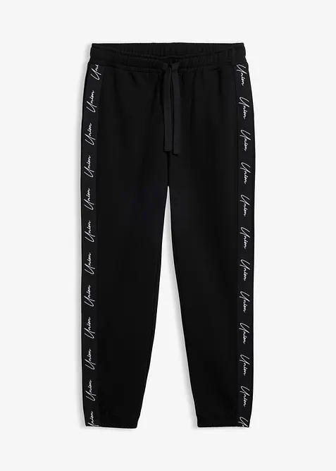 Joggingov&eacute; kalhoty z čist&eacute; organick&eacute; bavlny, Loose Fit, bonprix