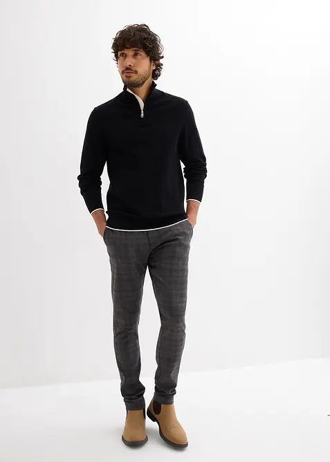 Svetr s l&iacute;mečkem na zip, bonprix