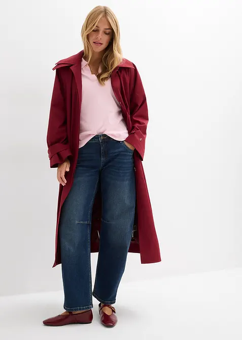 Dž&iacute;ny Barrel, Mid Waist, bonprix