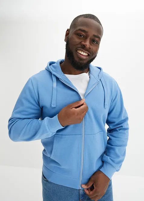 Mikina s kapuc&iacute; a zipem, bonprix