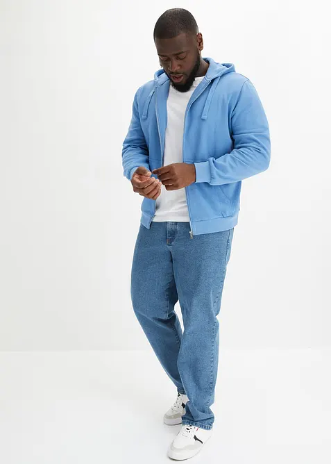 Mikina s kapuc&iacute; a zipem, bonprix