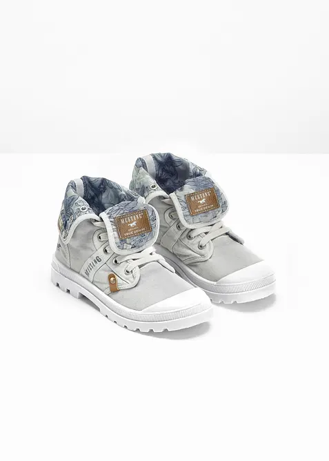 Kotn&iacute;kov&eacute; tenisky značky Mustang z bavlněn&eacute;ho pl&aacute;tna, Mustang