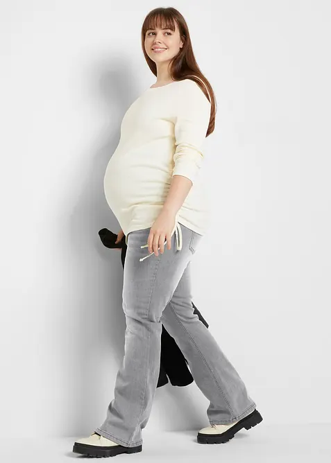 Bunda z bavlněn&eacute;ho kepru, se strečov&yacute;mi vsadkami po stran&aacute;ch, bonprix