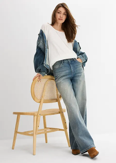 &Uacute;pletov&aacute; halenka z čist&eacute; organick&eacute; bavlny, bonprix