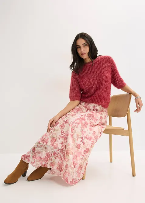 &Scaron;ifonov&aacute; sukně se zmačkan&yacute;m efektem, bonprix