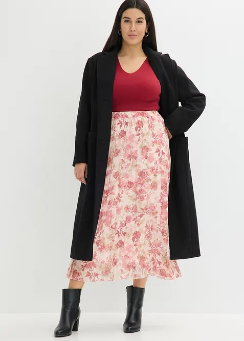 &Scaron;ifonov&aacute; sukně se zmačkan&yacute;m efektem, bonprix