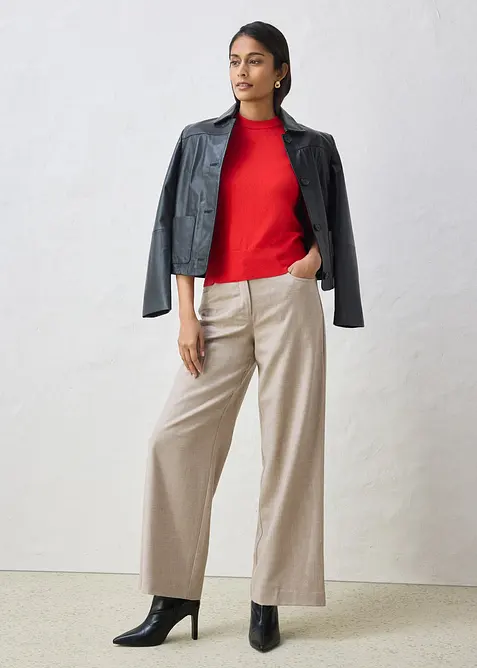 Svetr s pod&iacute;lem hedv&aacute;b&iacute;, bonprix