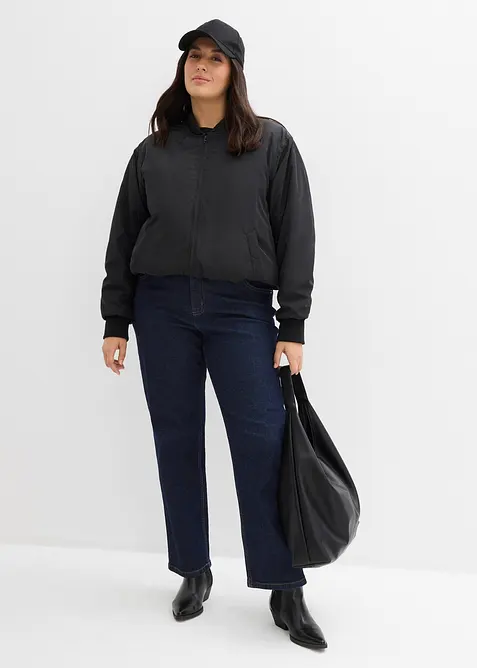 Dž&iacute;ny Loose Straight, Mid Waist, bonprix