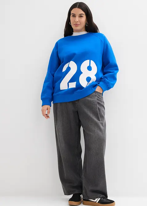 Oversize mikina z čist&eacute; organick&eacute; bavlny, bonprix