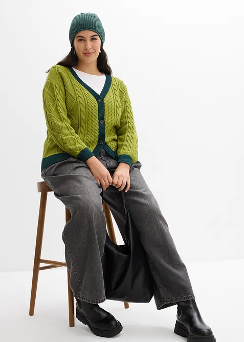 Pleten&yacute; kab&aacute;tek z čist&eacute; bavlny, bonprix