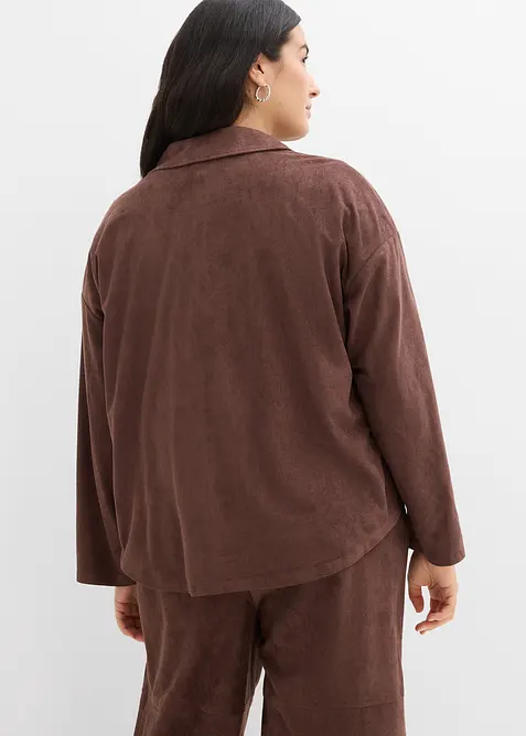 Ko&scaron;ilov&aacute; bunda z uměl&eacute; velurov&eacute; kůže, bonprix