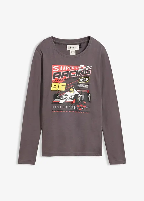 Triko s dlouh&yacute;m ruk&aacute;vem, z čist&eacute; organick&eacute; bavlny, bonprix