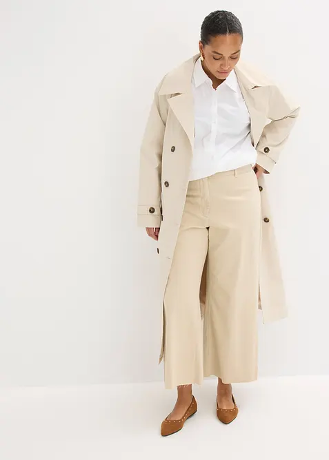 Keprov&eacute; kalhoty z čist&eacute; bavlny, bonprix