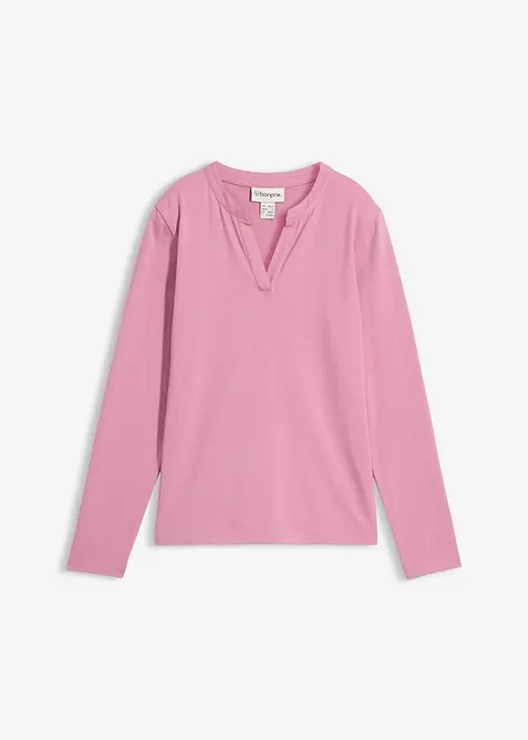 Henley triko k bokům, bonprix