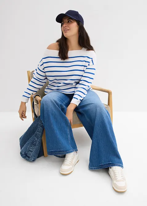 &Scaron;irok&yacute; svetr s odhalen&yacute;m ramenem, bonprix