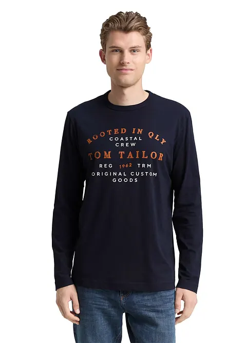 Triko s dlouh&yacute;m ruk&aacute;vem, značka Tom Tailor, Tom Tailor