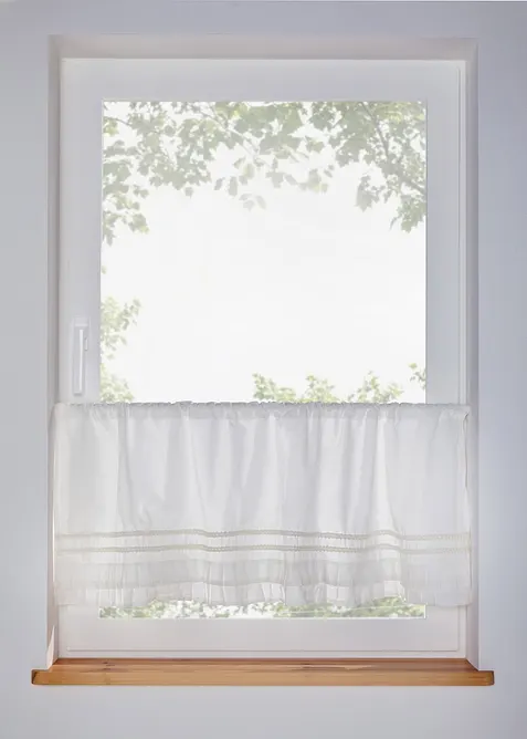 Vitr&aacute;žkov&aacute; z&aacute;clona s r&yacute;&scaron;ky, organick&aacute; bavlna, bonprix