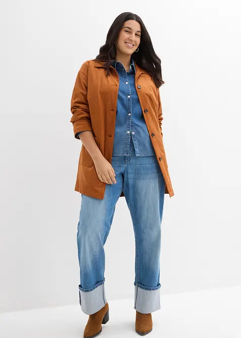 Dž&iacute;ny Loose Straight, High Waist, bonprix