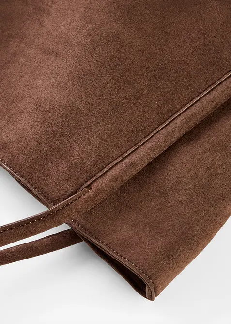 Velk&aacute; kabelka se vzhledem velurov&eacute; kůže, bonprix