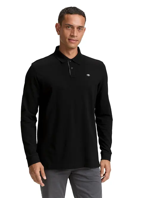 Triko polo s dlouh&yacute;m ruk&aacute;vem, značka Tom Tailor, Tom Tailor