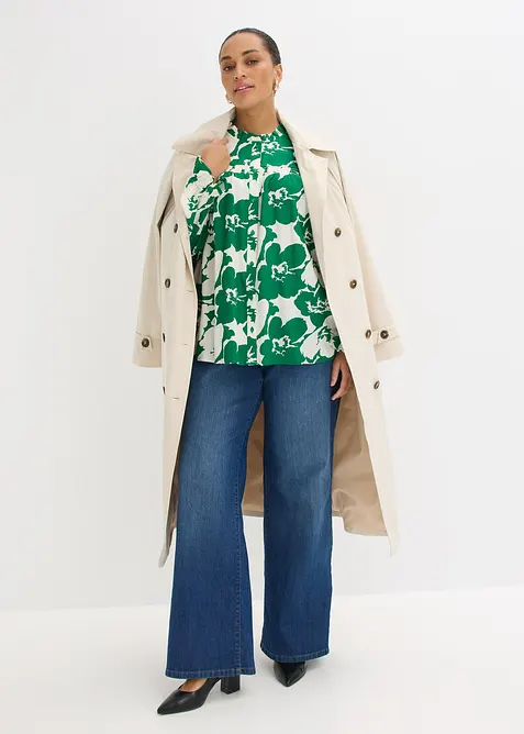 Halenka ze spl&yacute;vav&eacute; visk&oacute;zy, bonprix