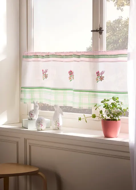 Dekorativn&iacute; figurky: zaj&iacute;čci a vejce s květy (3d&iacute;ln&aacute; sada), bonprix