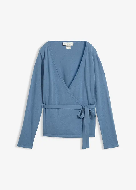 Pleten&yacute; zavinovac&iacute; kab&aacute;tek s vlnou merino, bonprix