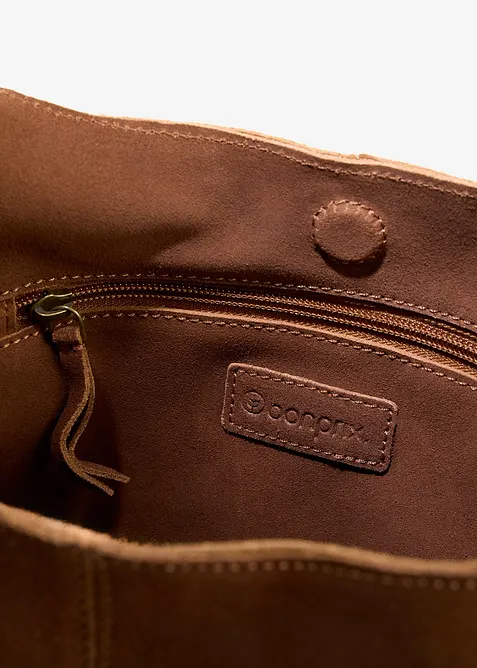 Kabelka/vak z velurov&eacute; kůže, bonprix