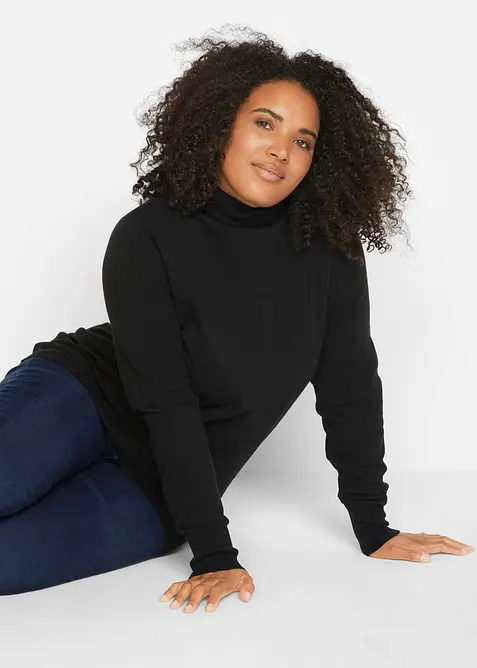 Z&aacute;kladn&iacute; rol&aacute;kov&yacute; svetr, bonprix