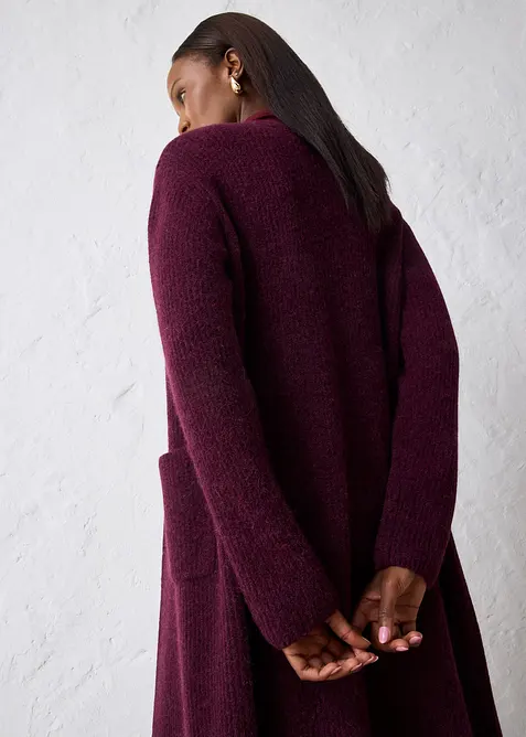 Pleten&yacute; kab&aacute;t s vlnou z alpaky, bonprix