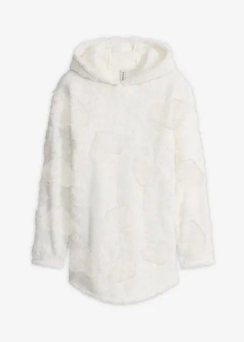 Dlouh&aacute; oversize mikina se srd&iacute;čkov&yacute;m vzorem, bonprix